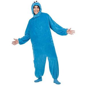 Viving Costumes Basic Cookie Monster Custom Blauw XS