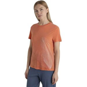 Icebreaker - Merino Core Plume - T-shirt - Oranje - Korte Mouwen
