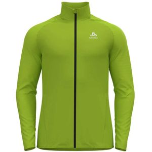 Jas Odlo Men Jacket Zeroweight Warm Hybrid Lime Green Black