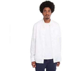 Timberland Linen Pocket Long Sleeve Shirt Wit M Man