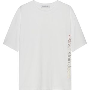 Calvin Klein Jeans Gradient Institutional Short Sleeve T-shirt Wit 12 Years Jongen