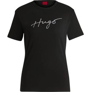 Hugo - Damacia 3 - T-shirt - Korte Mouwen - Zwart - Katoen