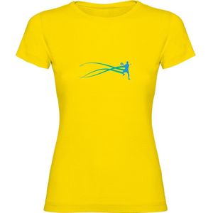 Kruskis Stella Padel Short Sleeve T-shirt Geel 2XL Vrouw