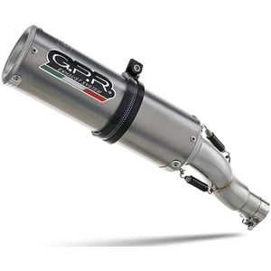 Gpr Exhaust Systems M3 Titanium Natural Kawasaki Ninja 250 R 07-14 K.125.m3.tn Gehomologeerde Slip On Uitlaatdemper