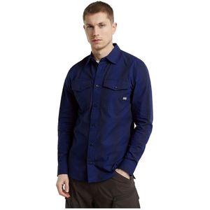 G-star - Marine - Overhemd - Slim Fit - Lange Mouwen
