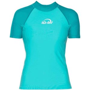 Iq-uv - Uv 300 - Rashguard - Blauw - Korte Mouwen - Dames