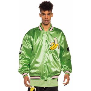 Grimey Jungle Punch Satin Bomber Jacket Groen 2XL Man