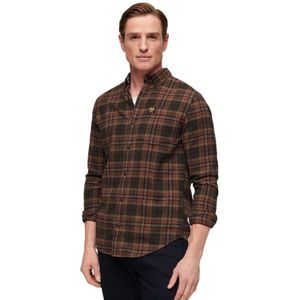 Superdry Cotton Lumberjack Long Sleeve Shirt Bruin 2XL Man