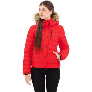 Superdry Classic Faux Fur Fuji Jacket Rood S Vrouw