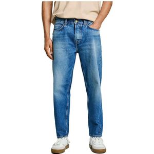 Pepe Jeansvoor mannen. PM207965 Blauw Vat Gedragen Jeans (33/30), Casual, Katoen, Denim, Duurzaam