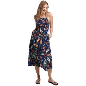 Superdry - Vintage Cami Maxi Jurk - Blauw - Vrouw