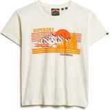 Superdry - Outdoor T-shirt - Gestreept - Dames - Slimfit