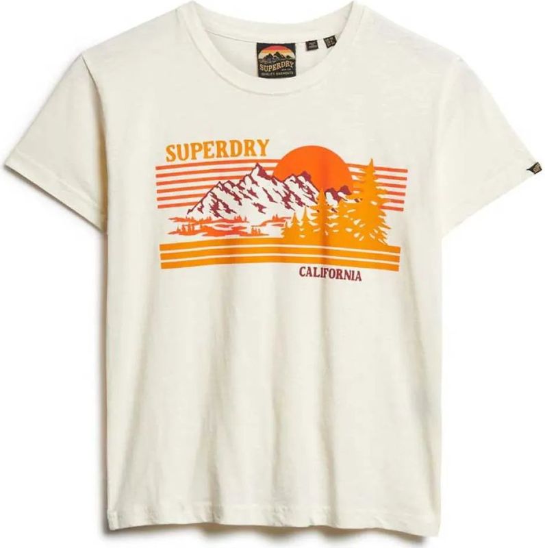 Superdry - Outdoor T-shirt - Gestreept - Dames - Slimfit