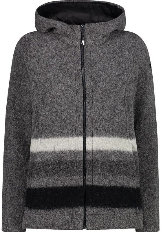 CMP - Gebreide Hoodie - Dames - Met Rits - Wooltech