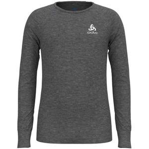 Ondershirt Odlo Kids BL Top Crew Neck LS Active Warm Eco Kid Odlo Steel Grey Melange