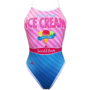 Turbo Revolution - Sweet&fresh - Badpak - Blauw - Roze - 5-6 Jaar