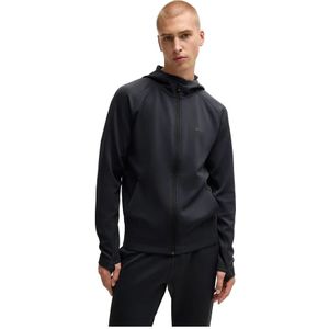 BOSS - Menswear Hoodie - Zwart - Gerecycled Polyester