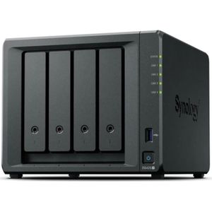 Synology NAS-Netzwerk-Speicher DS425+ 8TB Schwarz Intel Celeron J4125, Netwerkopslag, Zwart