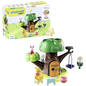 Playmobil 1.2.3 & Disney: Winnie The Pooh & Piglet Tree House Construction Game Veelkleurig