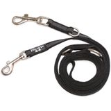 Julius K-9 Rubberized Training Leash 20 Mm Zwart 220 cm