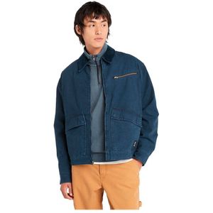 Timberland Strafford Washed Canvas Jacket Blauw XL Man