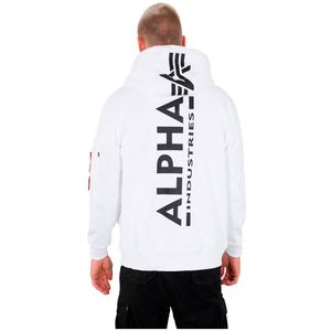 Alpha Industries Back Print Full Zip Sweatshirt Wit L Man