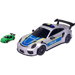 Majorette Porsche Police Carry Case Blauw