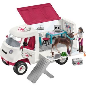 schleich HORSE CLUB - Mobiele dierenarts met Hannover veulen - Kinderspeelgoed voor Jongens en Meisjes - 5 tot 12 jaar - 42439