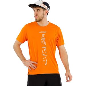 Adidas Agr Short Sleeve T-shirt Oranje L Man
