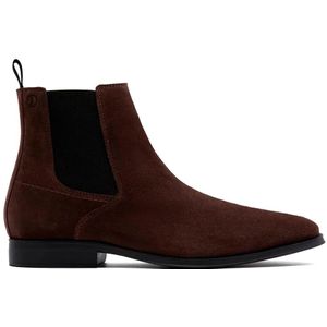 Clarks - Paulton Easy - Leren Enkellaarsjes - Bruin - Casual