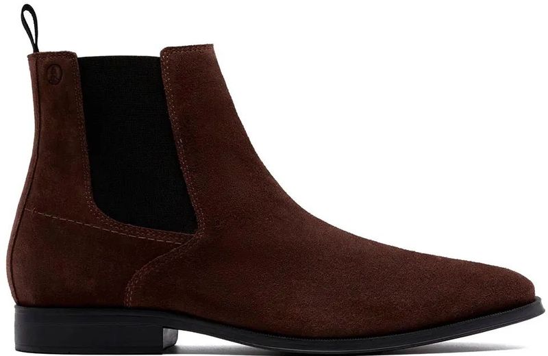 Clarks - Paulton Easy - Leren Enkellaarsjes - Bruin - Casual