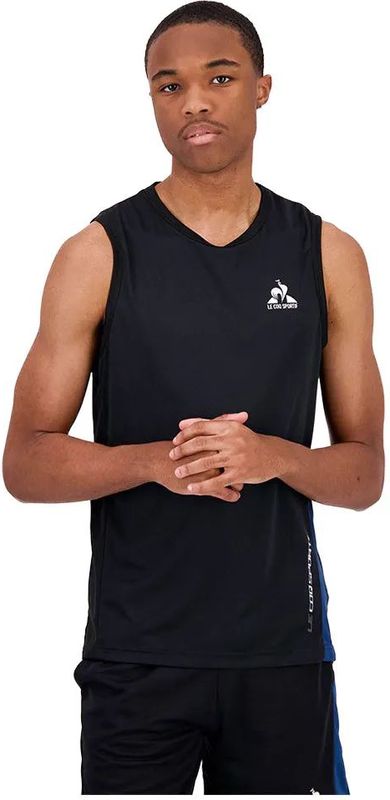 Le Coq Sportif - Ess Sport N°1 - Mouwloos T-shirt - Zwart