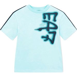 Ea7 Emporio Armani Train Logo Series Graffiti T-shirt Met Korte Mouwen