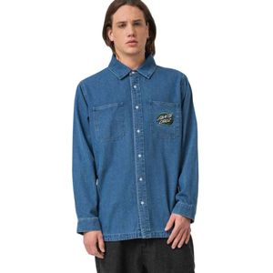Santa Cruz Global Oval Dot Denim Overhemd Met Lange Mouwen