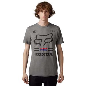 Fox Racing Lfs X Honda Ii Premium Short Sleeve T-shirt Grijs L Man