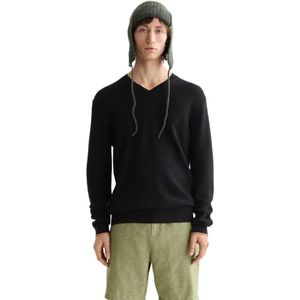 Scotch & Soda Regular Fit Linen Trui Met V-hals