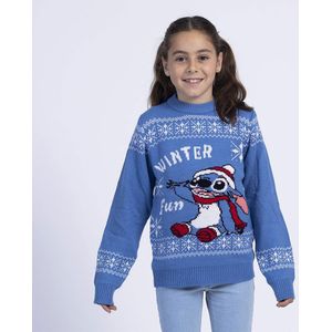 Cerda Group Christmas Stitch Crew Neck Sweater Blauw 8 Years