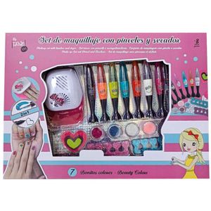 Tachan Makeup Set With Brushes And Dryer Roze
