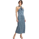 Victorio & Lucchino - Lange Jurk - Veelkleurige Print - Gekruiste Halslijn - Mouwloos