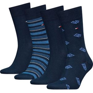 Tommy Hilfiger Giftbox Monogram Stripe Socks 4 Pairs Veelkleurig EU 43-46 Man