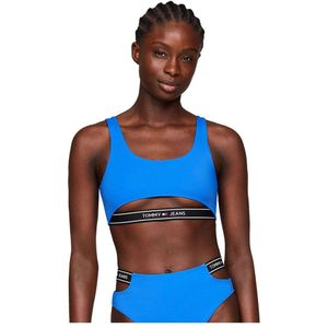 Tommy Jeans 2.0 Wb-s Cut Out Bralette Bikini Top Blauw M Vrouw