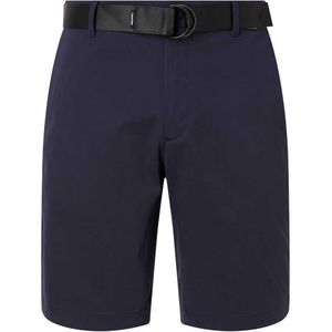 Calvin Klein Modern Twill Slim Belt Shorts Blauw 30 Man