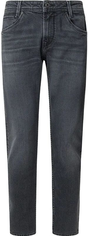 Pepe Jeansvoor mannen. PM207391UM5 Jeans in taps toelopende pasvorm Spike zwart (33/30), Casual, Katoen, Denim, Duurzaam