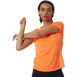 New Balance Printed Impact Run Short Sleeve T-shirt Oranje XS Vrouw