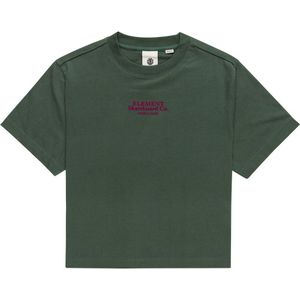Element Velvet Short Sleeve T-shirt Groen L Vrouw