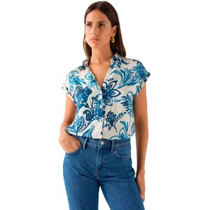 Salsa Jeans 21008861 Overhemd Met Korte Mouwen