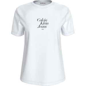 Calvin Klein Jeans Font Graphic T-shirt Met Korte Mouwen