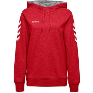 Hummel - hmlGO Cotton - Dames Sweatshirt - Capuchon - Grijs