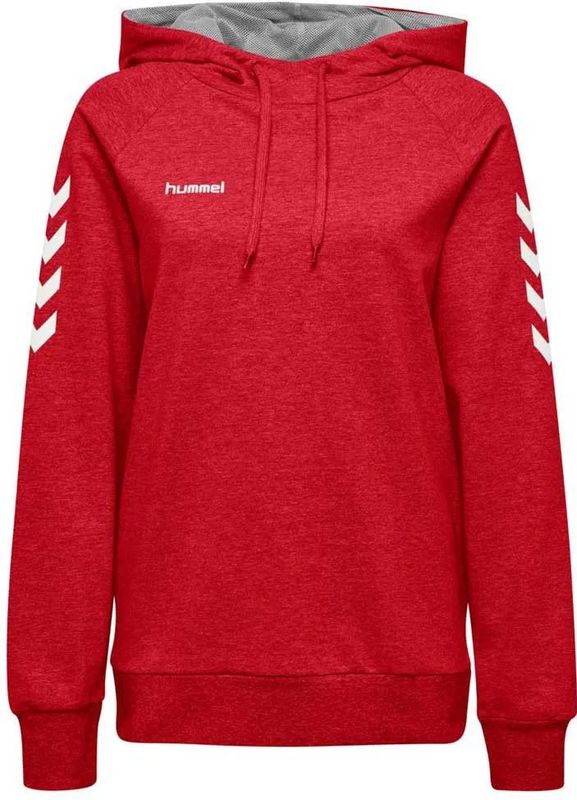 Hummel - hmlGO Cotton - Dames Sweatshirt - Capuchon - Grijs