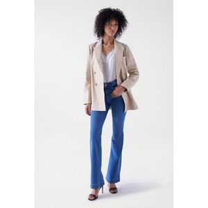 Salsa Jeans Destiny Flare Fit Jeans Beige 28 Vrouw